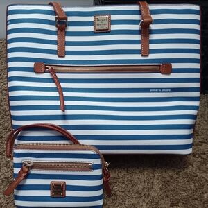 Dooney & Bourke Large Shopper Tote and zip wallet